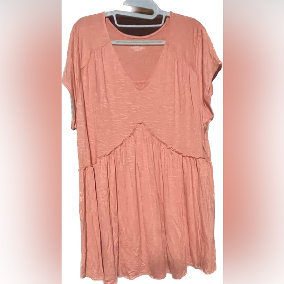 NWT salmon babydoll top - Picture 3 of 6